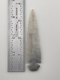 3 & 1/2" Novaculite Dovetail from Kansas City Missouri Indian Artifact Arrowhead