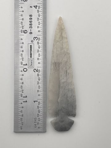 3 & 1/2" Novaculite Dovetail from Kansas City Missouri Indian Artifact Arrowhead (1 of 4)