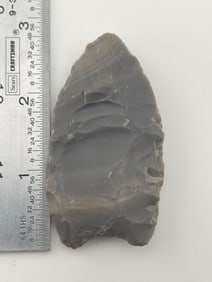 2 & 5/8" Fluted Clovis from Central Texas Collection Indian Artifact Arrowhead