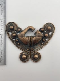Copper Pendant Indian Artifact Arrowhead