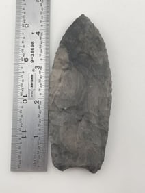 4 & 1/2" Fluted Clovis from Central Texas Collection Indian Artifact Arrowhead