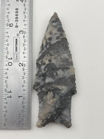 3 & 1/2" Holland Dalton from Clay County, Arkansas Indian Artifact Arrowhead