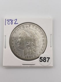1882 Morgan Silver Dollar Coin