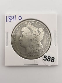 1891 O Morgan Silver Dollar Coin