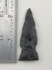 Obsidian Arrowhead from Washington Indian Artifact Arrowhead