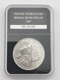 1897 Genuine Morgan Silver Dollar Coin 90% Silver