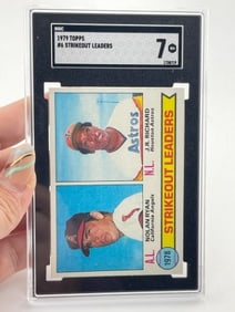 1979 Topps #6 Strikeout Leaders Nolan Ryan & J.R. Richard Baseball Card