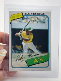 Rickey Henderson Baseball Card
