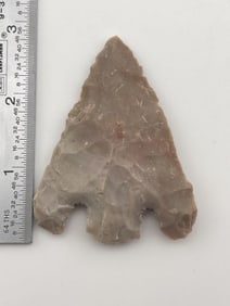 2 & 7/8" Calf Creek from Kansas City, Missouri Indian Artifact Arrowhead