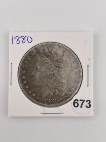 1880 Morgan Silver Dollar Coin (1 of 2)