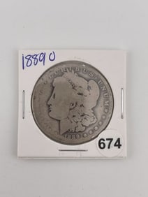 1889 O Morgan Silver Dollar Coin