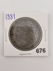 1881 Morgan Silver Dollar Coin