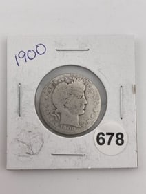 1900 O Barber Quarter Coin