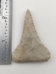 2 & 1/8" Thebes Drill from Kansas City, Missouri Indian Artifact Arrowhead