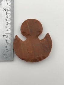 Western Flint Double Fish Hook Indian Artifact Arrowhead
