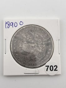 1890 O Morgan Silver Dollar Coin