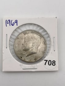 1969 Kennedy Half Dollar Coin