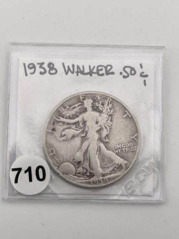 1938 Walking Liberty Half Dollar Coin (1 of 2)