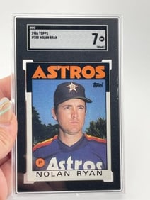 1986 Topps #100 Nolan Ryan Baseball Card