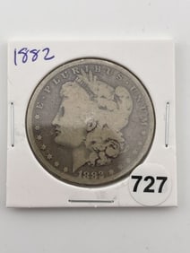 1882 Morgan Silver Dollar Coin