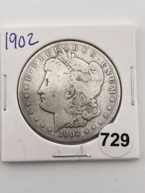 1902 Morgan Silver Dollar Coin