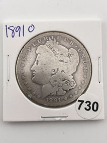 1891 O Morgan Silver Dollar Coin