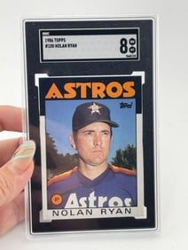 1986 Topps #100 Nolan Ryan Baseball Card