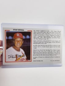 Stan Musial Hand Signed Authentic Autograph