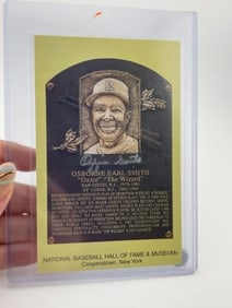 Ozzie Smith Hand Signed Authentic Autograph