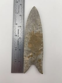 5 & 3/4" Clovis Indian Artifact Arrowhead