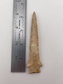 4 & 1/2" Drill Indian Artifact Arrowhead
