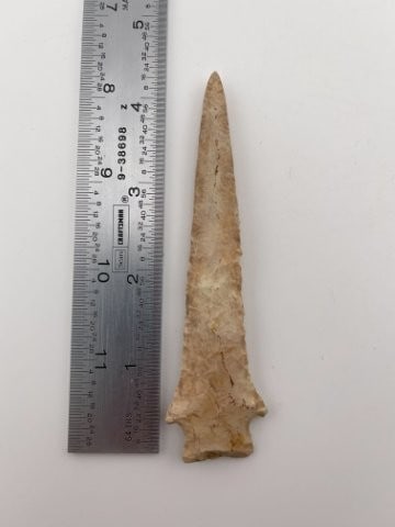 4 & 1/2" Drill Indian Artifact Arrowhead (1 of 3)