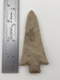 3 & 7/8" Ross Blade Indian Artifact Arrowhead
