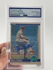 Steve Carlton Hand Signed Authentic Autograph