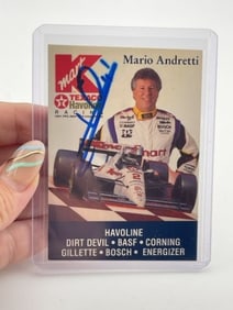 Mario Andretti Baseball Card