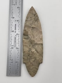 5 & 1/8" Adena from Illinois Indian Artifact Arrowhead
