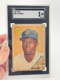1962 Topps #387 Lou Brock Baseball Card