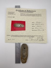 Pendant with Thomas Matthews COA from Wood County, Ohio Indian Artifact Arrowhead