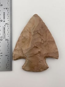 3 & 5/8" Hopewell Indian Artifact Arrowhead