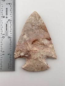 3 & 3/8" Hopewell Indian Artifact Arrowhead