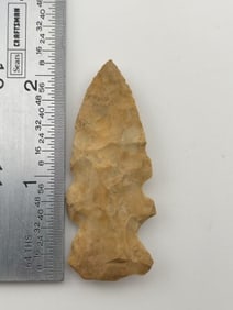 2 & 1/8" Evans from Louisiana Indian Artifact Arrowhead