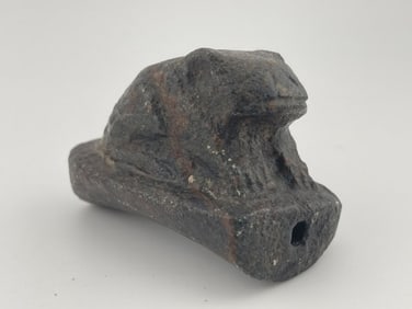 Frog Effigy Hopewell Pipe Indian Artifact Arrowhead