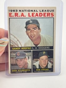 1963 National League Sandy Koufax Baseball Card