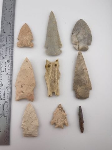 9 Very Nice Missouri Arrowheads (1 of 5)