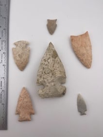 6 Very Nice Missouri Arrowheads