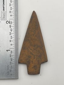 Metal Trade Point Indian Artifact Arrowhead