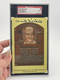 Philip Henry Niekro Hand Signed Authentic Autograph