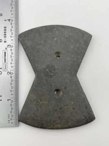 Bow-Tie Gorget Indian Artifact Arrowhead (1 of 5)