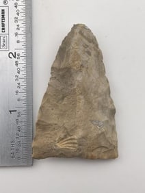 Clovis Preform Indian Artifact Arrowhead