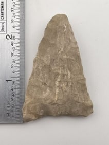 Clovis Preform Indian Artifact Arrowhead